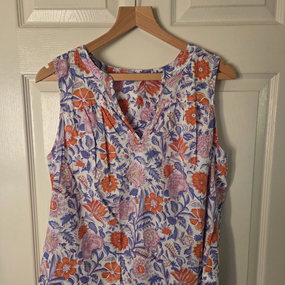 GAP Multicolor Floral Sleeveless Blouse
